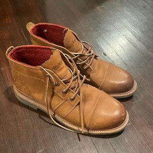 Tan Leather Olukai Mens Dreas Shoes